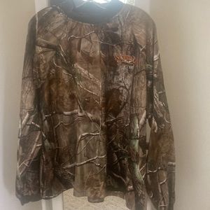 Mens camo lined long sleeve shirt